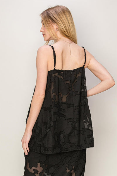 Blusa negra flores