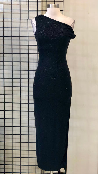 Vestido negro nudo a media pierna