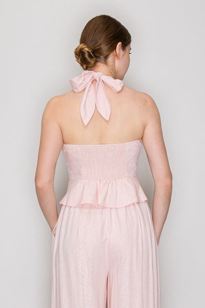 Blusa rosa halter