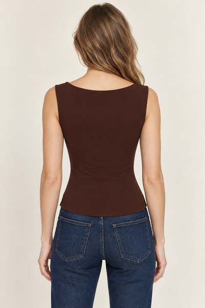 Blusa café