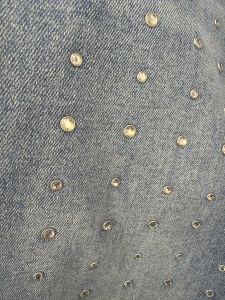 Pantalón mezclilla mini remache