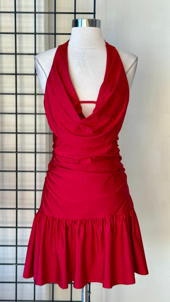 Vestido rojo halter