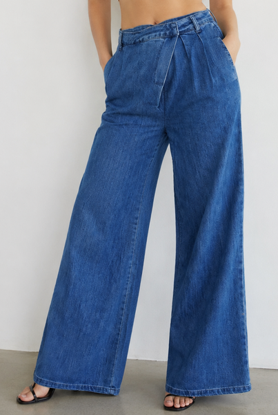 Pantalón mezclilla cruzado