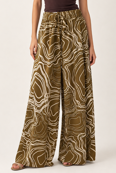 Pantalón verde satin