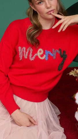 Suéter rojo navidad