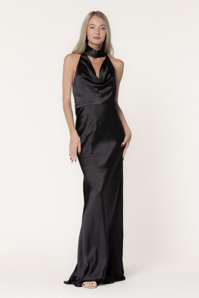 Vestido negro largo