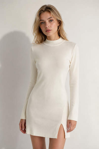 Vestido blanco tejido
