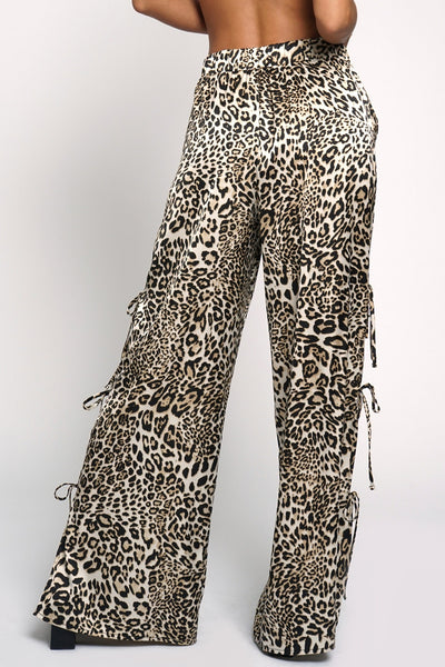 Pantalón leopardo moños