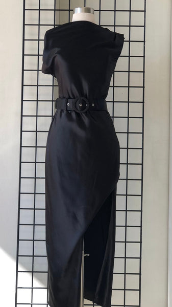 Vestido negro largo