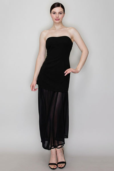 Vestido negro largo