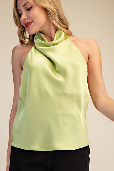 Blusa verde halter