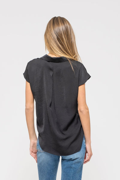 Blusa negra manga