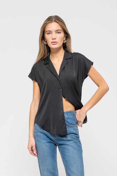 Blusa negra manga