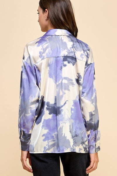 Blusa azul deslavada