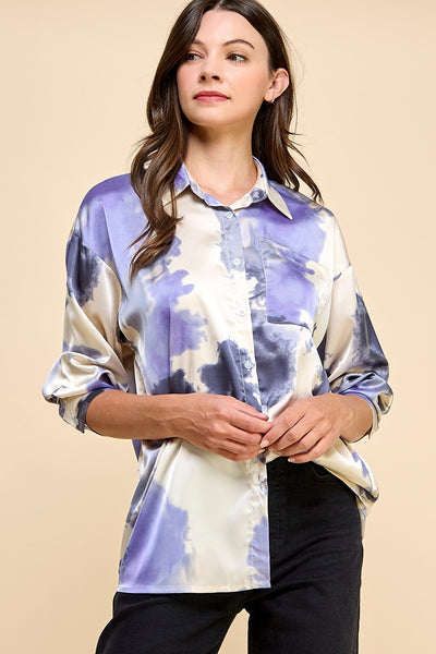 Blusa azul deslavada