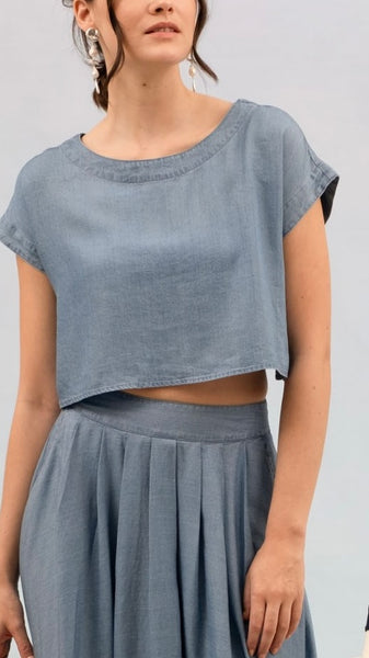 Blusa mezclilla