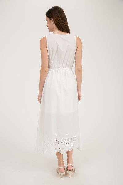 Vestido blanco a media pierna