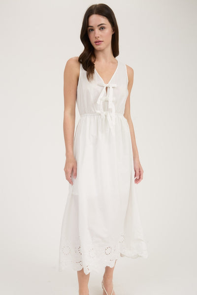 Vestido blanco a media pierna