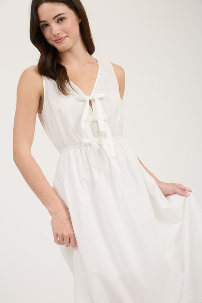 Vestido blanco a media pierna