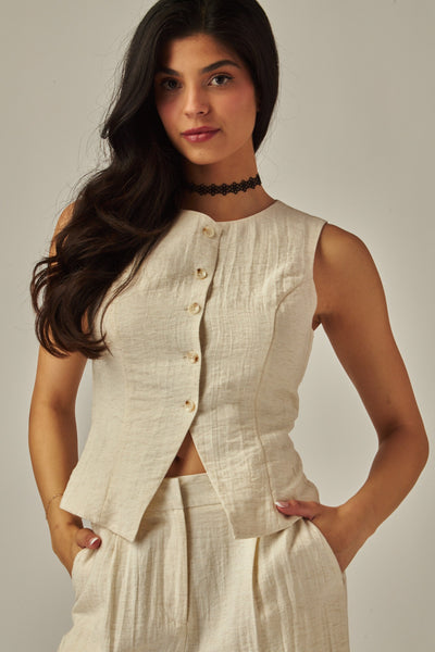 Chaleco beige