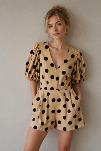 ROMPER BEIGE LUNARES