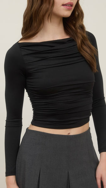 Crop top negro