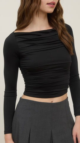 Crop top negro