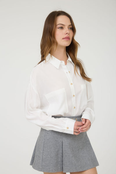 Blusa blanca boton