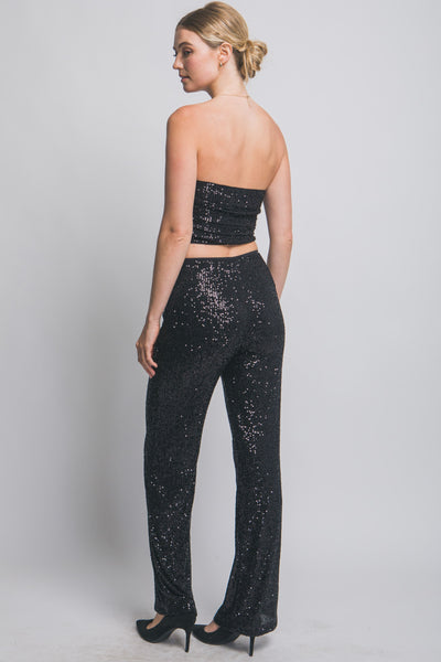 Conjunto negro lentejuela