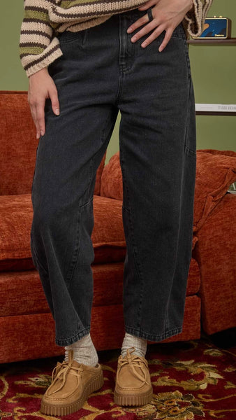 Pantalón negro mezclilla