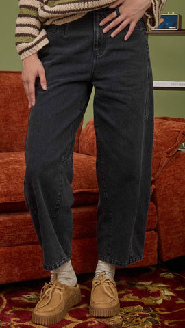 Pantalón negro mezclilla