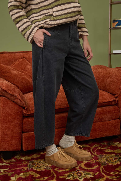 Pantalón negro mezclilla