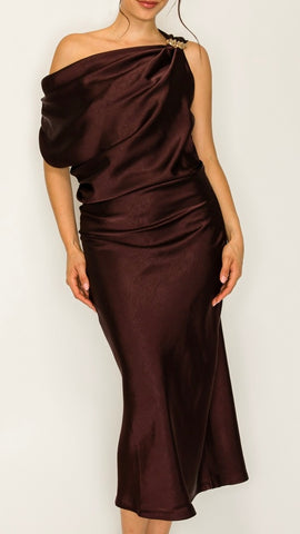 Vestido vino a media pierna