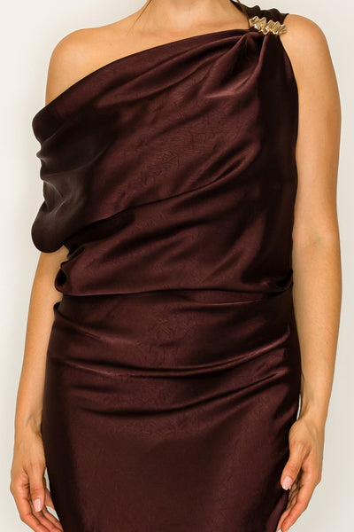 Vestido vino a media pierna