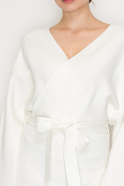 Vestido beige sueter