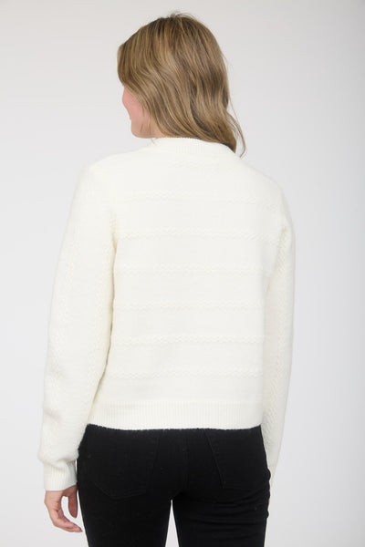 Suéter beige corbata