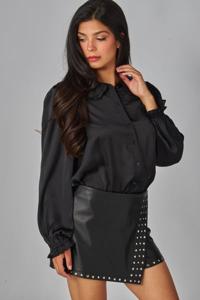 Bodysuit negro satin