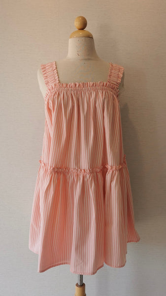 VESTIDO NARANJA RAYAS