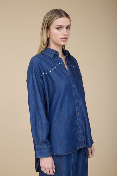 Blusa mezclilla