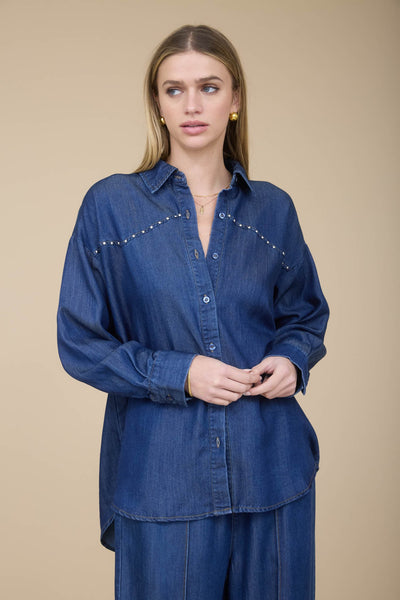 Blusa mezclilla