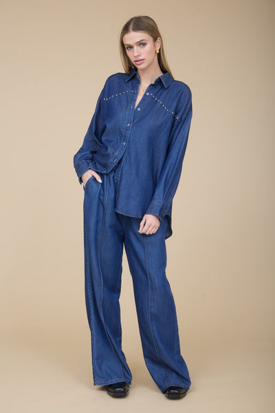 Blusa mezclilla
