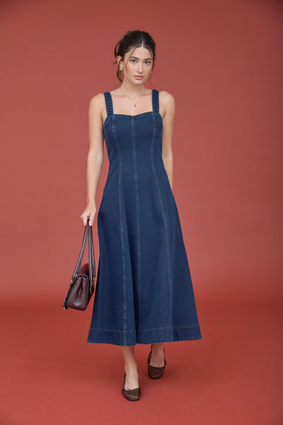 Vestido mezclilla a media pierna
