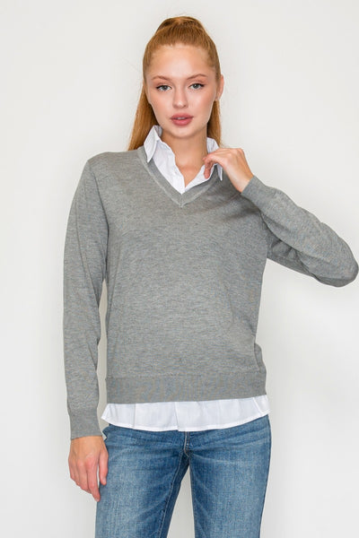 Blusa suéter gris
