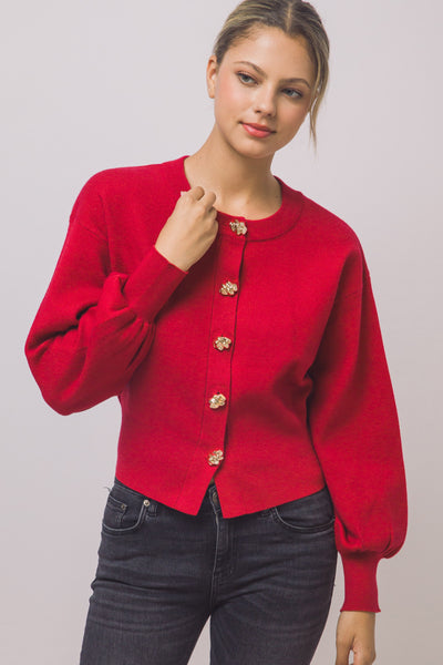 Suéter rojo manga