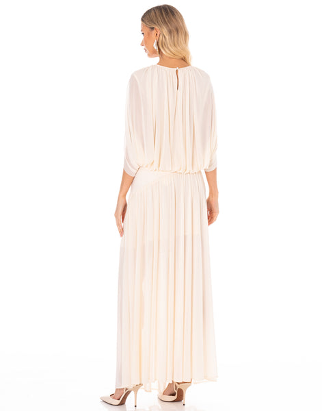 Conjunto beige falda