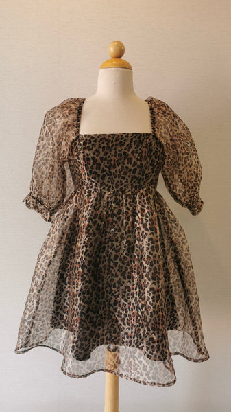 VESTIDO LEOPARDO SUELTO MANGAS