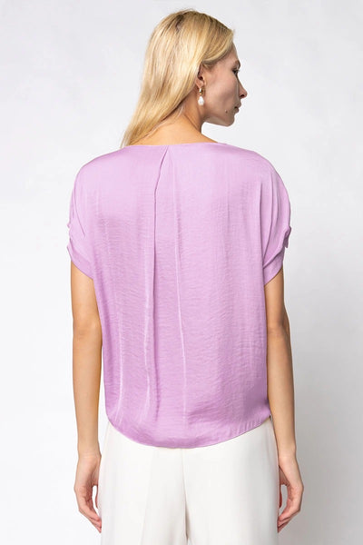 Blusa lavanda hombro