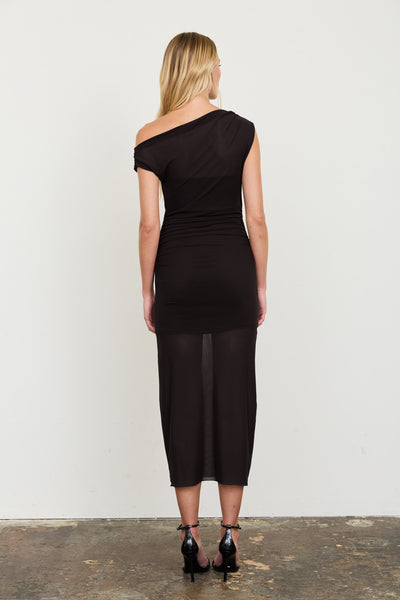 Vestido negro mesh
