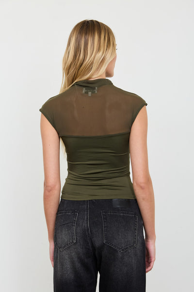 Blusa verde mesh
