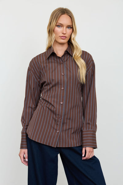 Blusa café raya